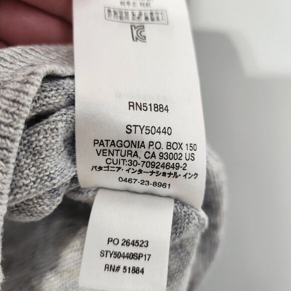 Patagonia Women's Lightweight Linen Tee Top in Heather Gray, XS - Picture 10 of 10